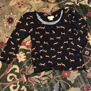 Anthropologie Deer Tee